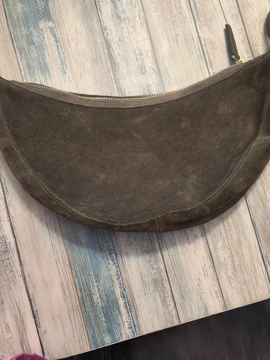 MadewellMadewell Olive Green Crossbody Bag Green Suede - Picture 3 of 6